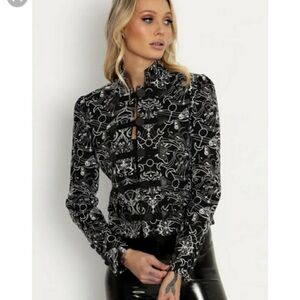 Gothic Relics Embroidered Military Jacket